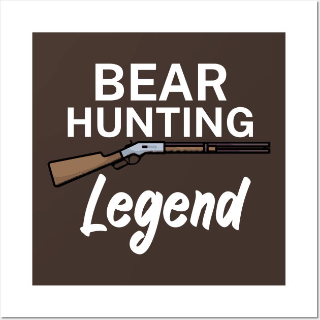 Bear hunting legend Wall Art by maxcode